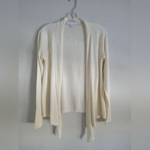 JOSEF | Wool Angora Waterfall Cardigan Sweater Cream Sz S